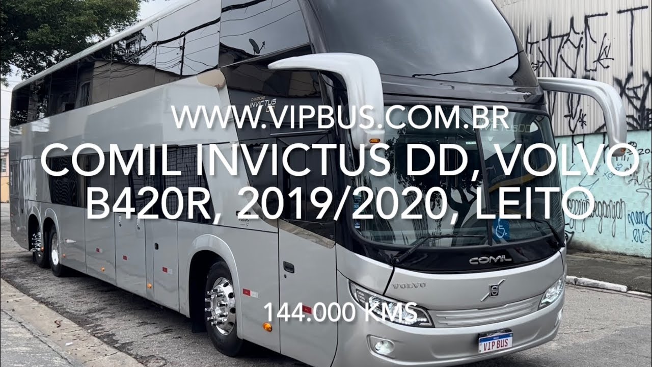 Comil Campione Invictus DD, Volvo B420R, 2019/2020, LEITO. R$1.100.000,00 Vip Bus