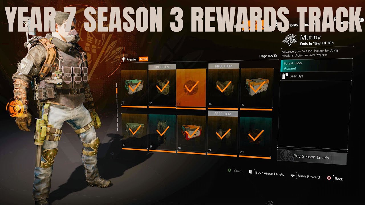 The Division 2, год 7, сезон 3, все награды!