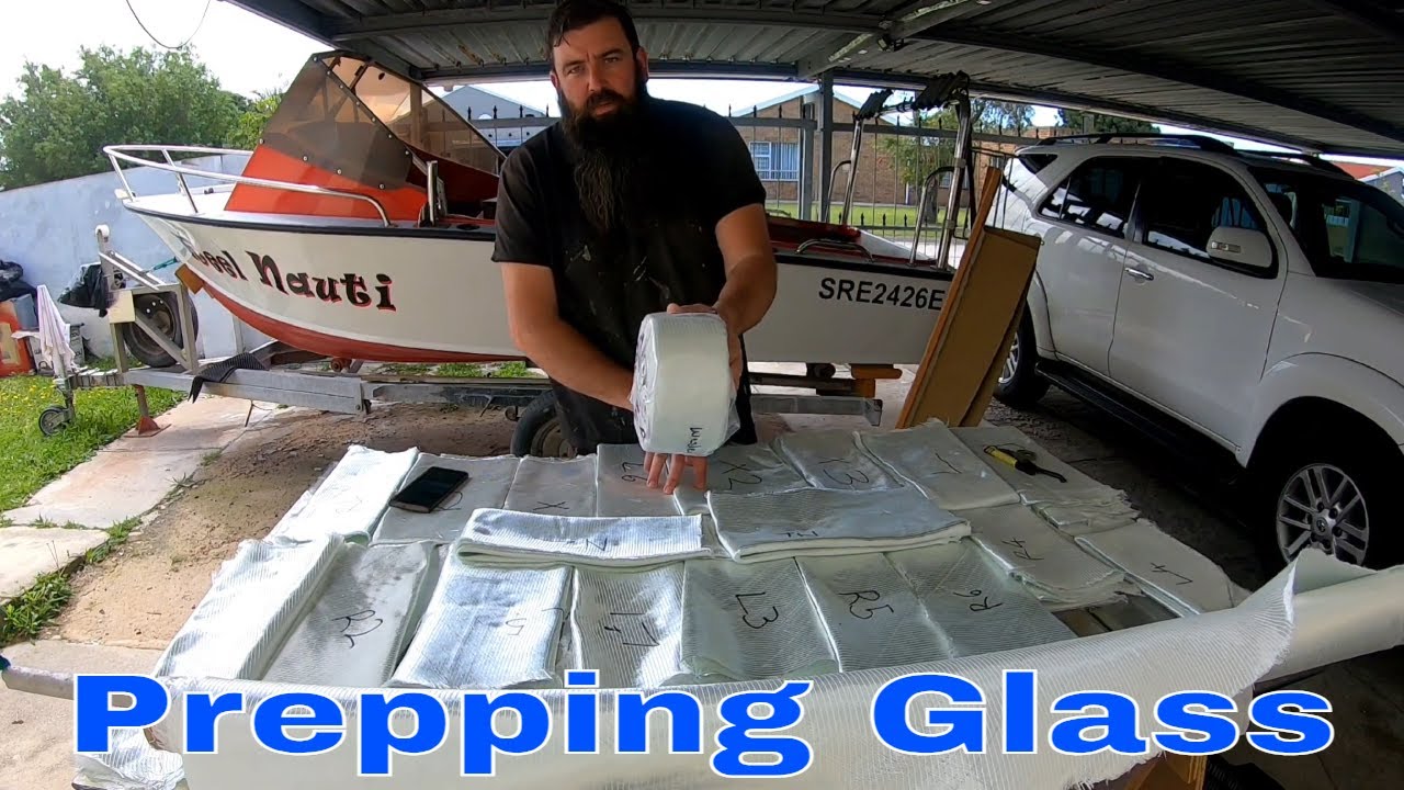 Preparing  -45/+45 Biaxial Fiberglass Cloth