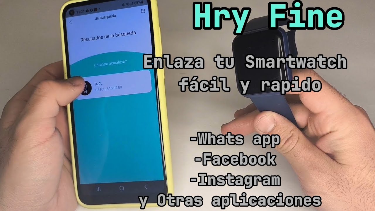 Conecta tu smartwatch con la aplicación Hryfine
