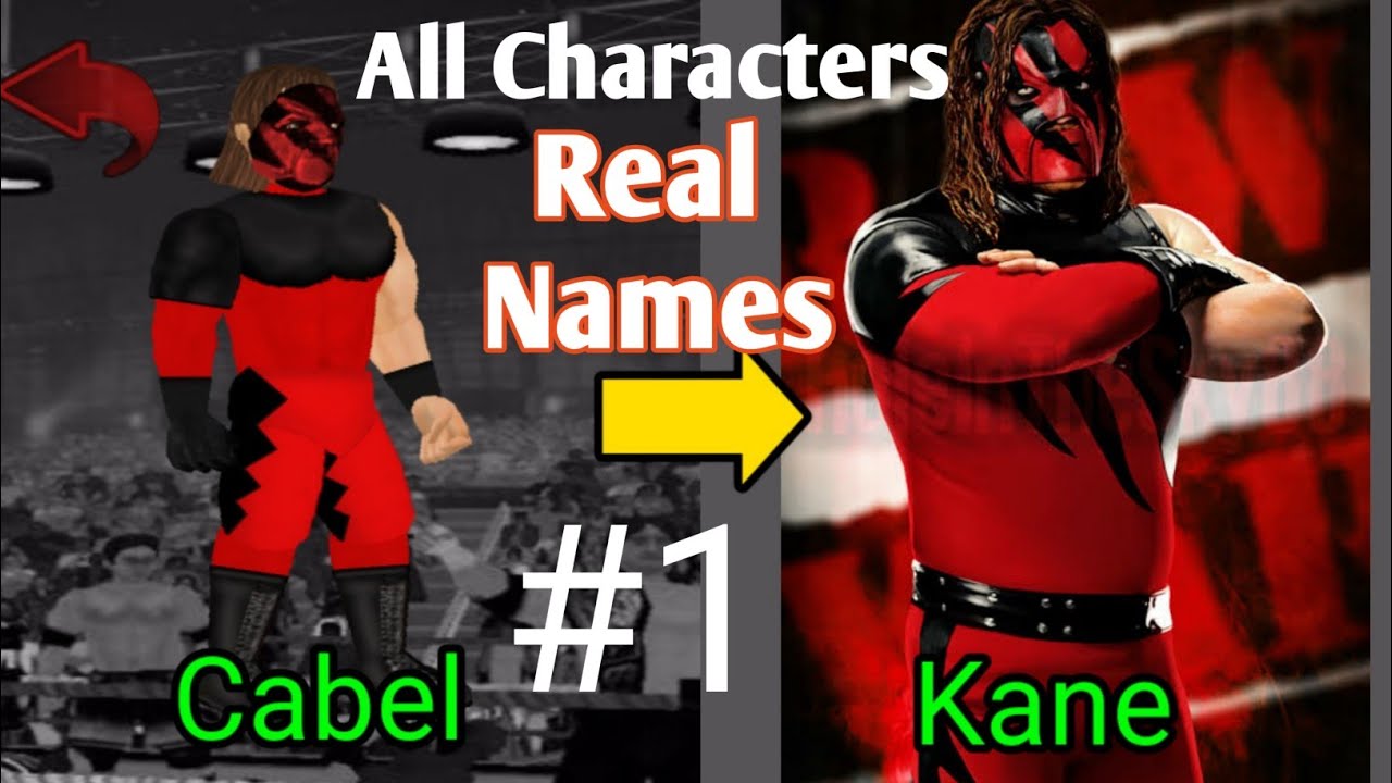 All Characters' Real Names! |   Wrestling Revolution | Part-1