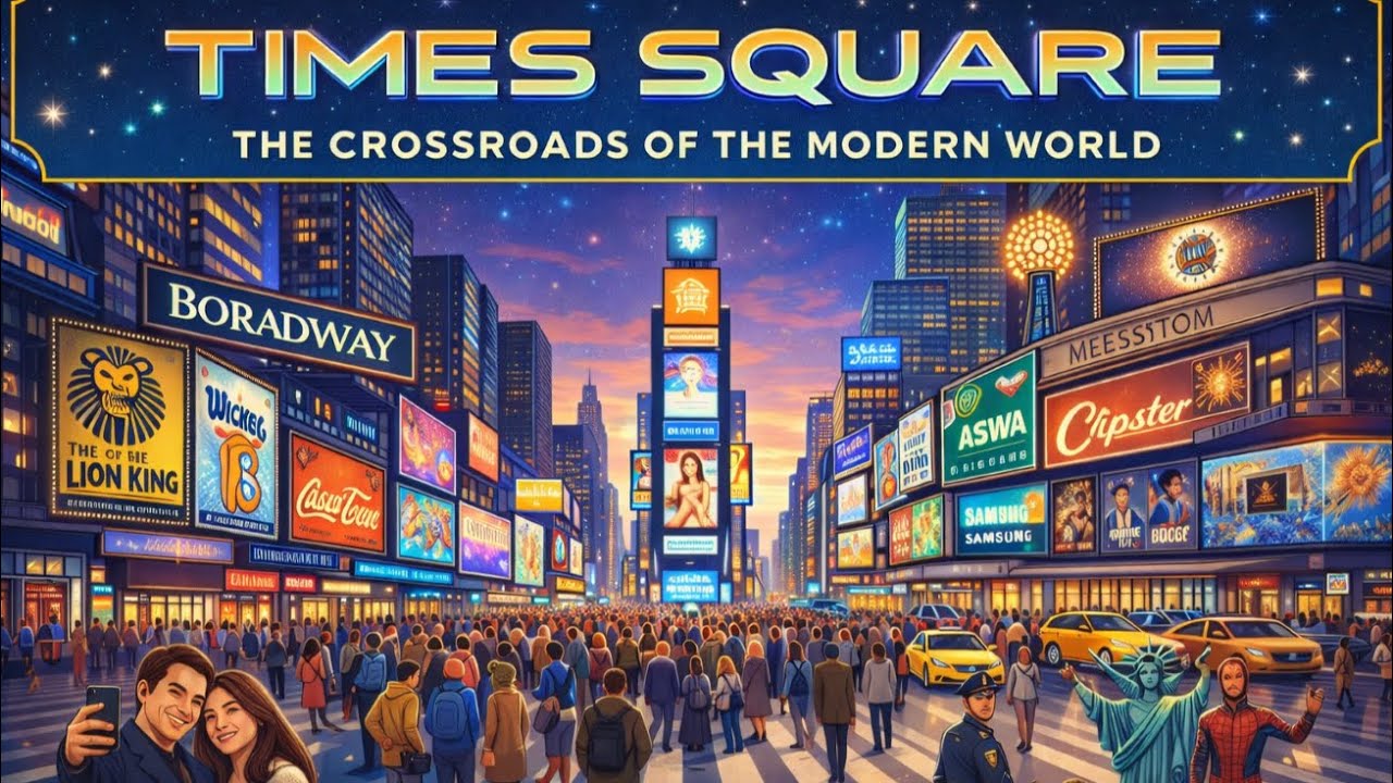 Times Square: The Crossroads of the Modern World || A Graded Reader || Clear Mind, Better English ✅