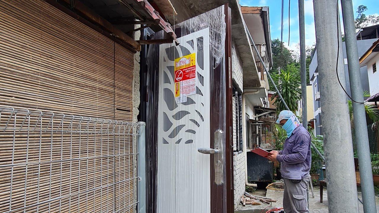 THC SECURITY DOOR [Full Installation] Constructed by U K Bestari