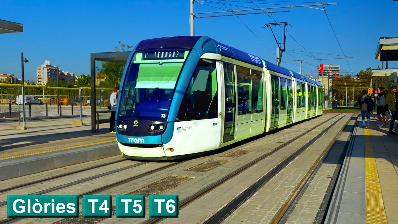 Glòries T4 - T5 - T6 : TRAM Барселона ( Alstom Citadis 302 ) Trambesòs
