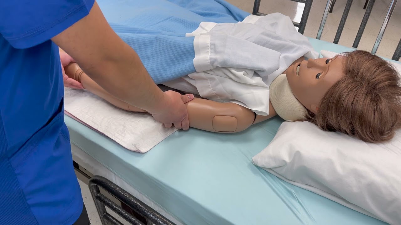 CNA Skill 16: Modified Passive Range of Motion (PROM) for one shoulder (updated)