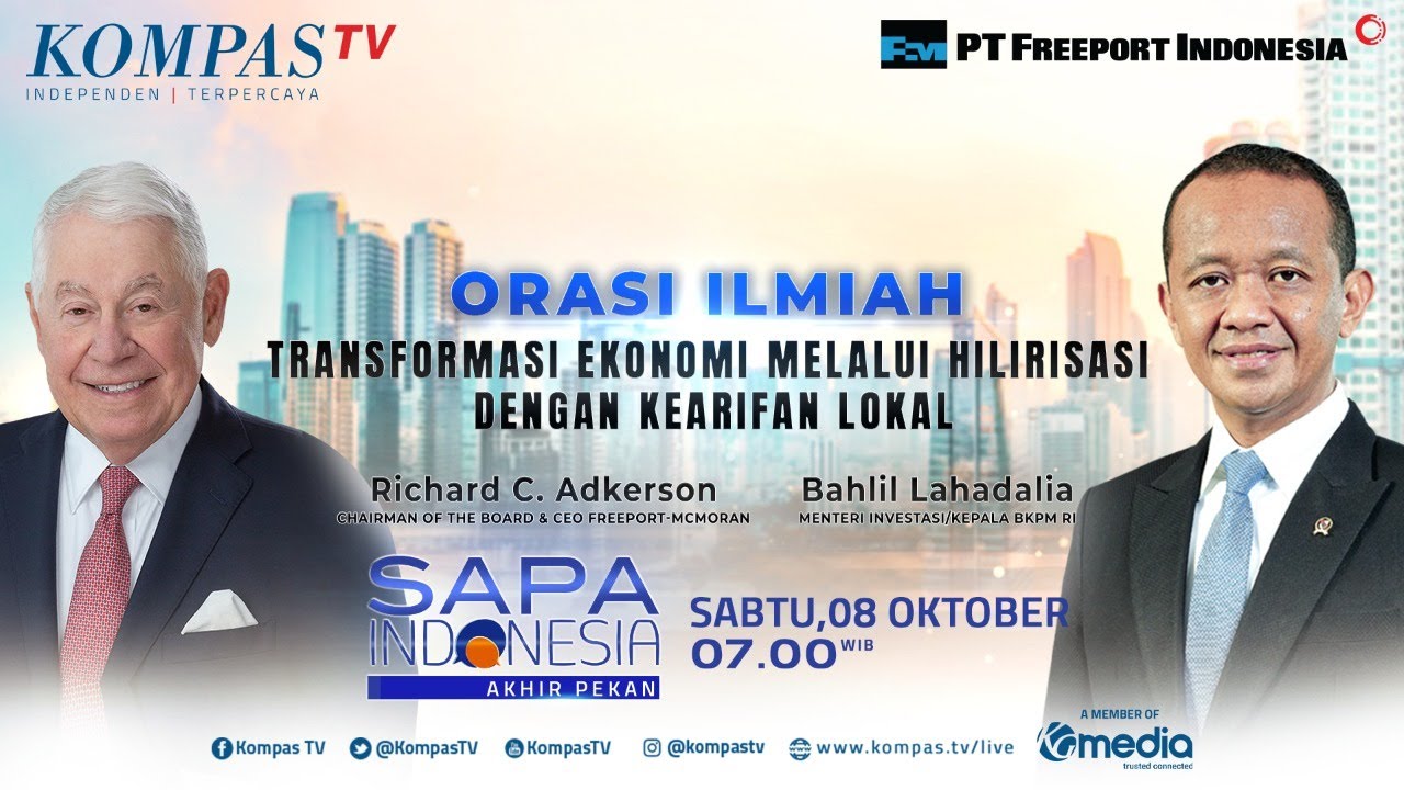 PT Freeport & Kementerian Investasi Gelar Orasi Ilmiah, Dukung Hilirisasi Industri Kearifan Lokal!