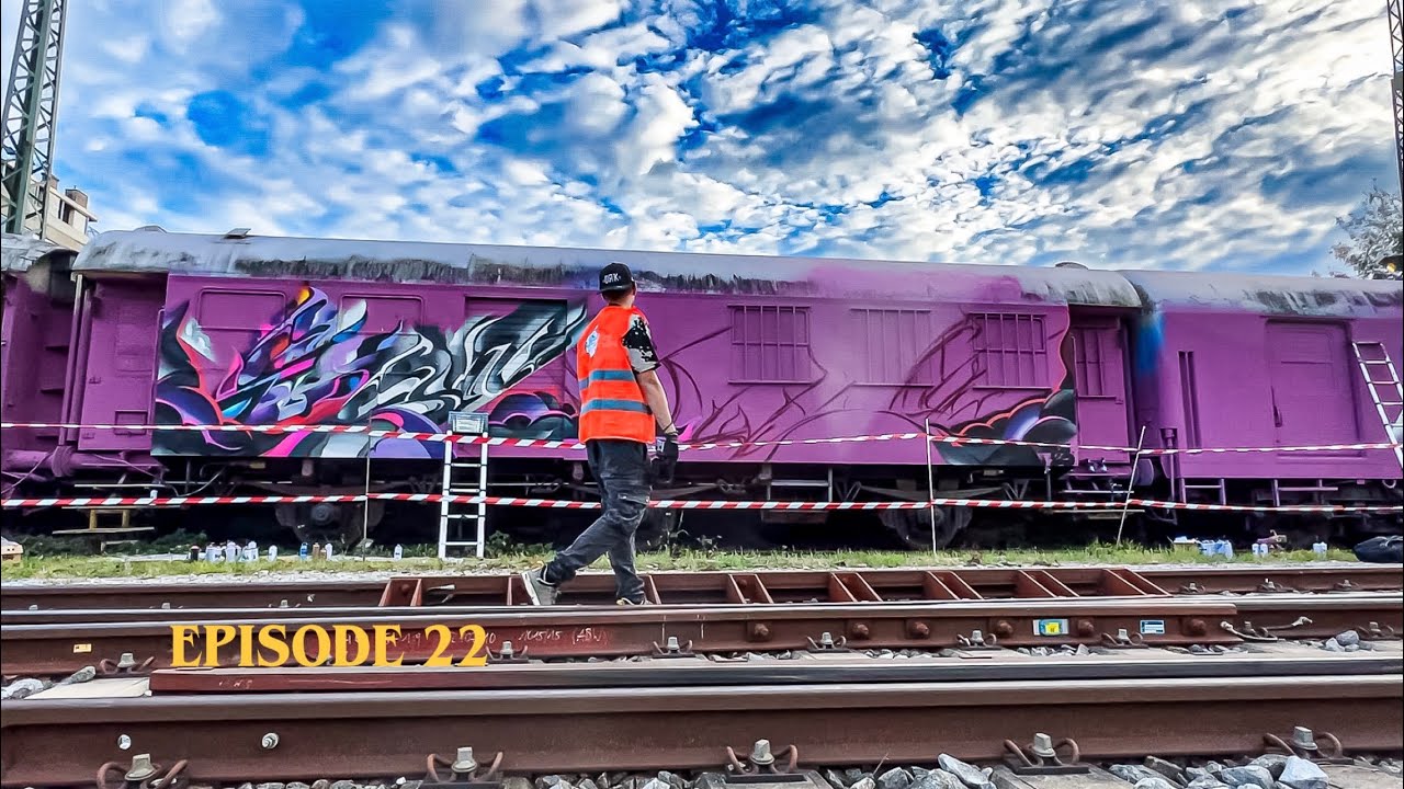 PAINTING GRAFFITI ON A TRAIN IN AUSTRIA🇦🇹 | OVERGRILL JAM 2023 SNUZ VLOG | TRAVEL + PAINT Ep. 22