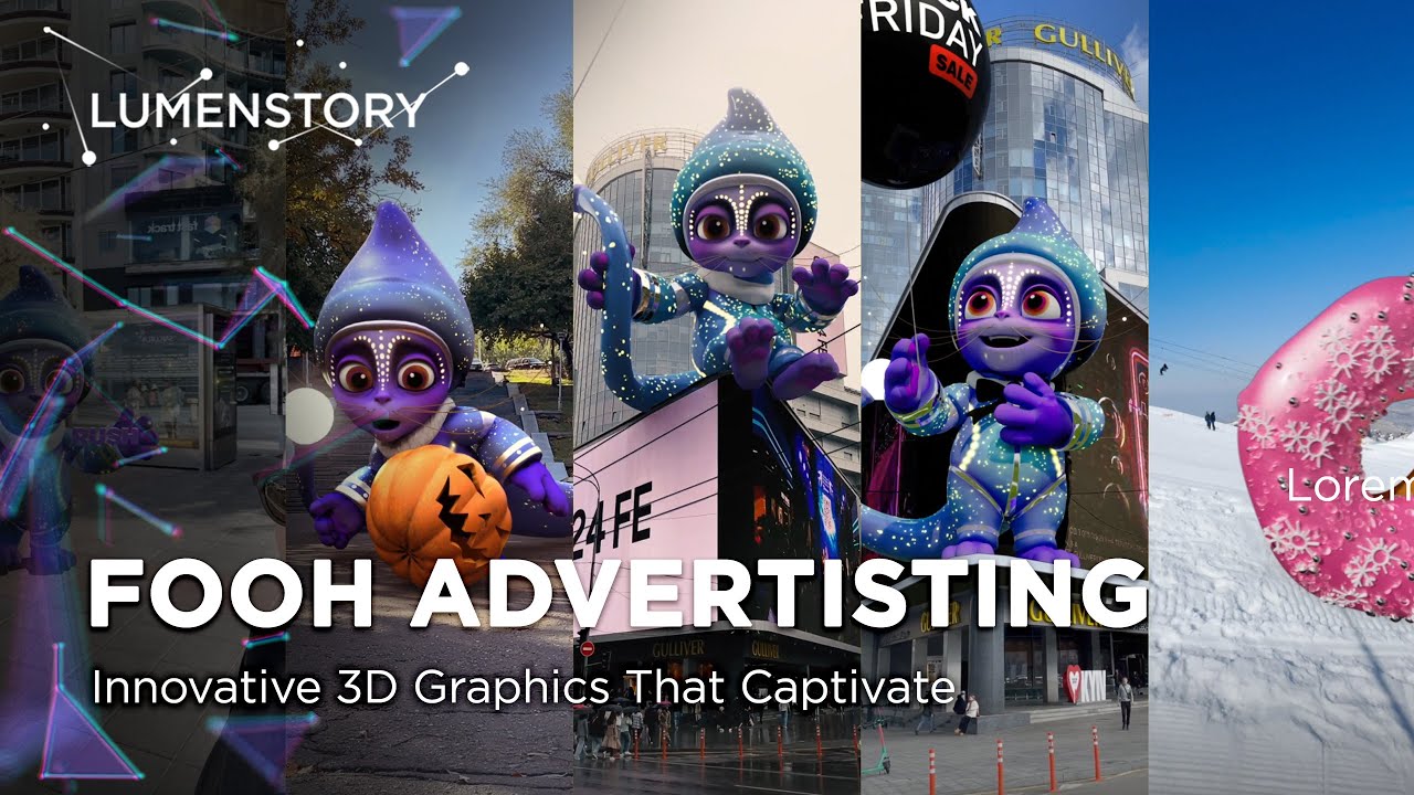 Lumenstory Fake Out Of Home Magic: Innovative 3D FOOH Graphics That Captivate