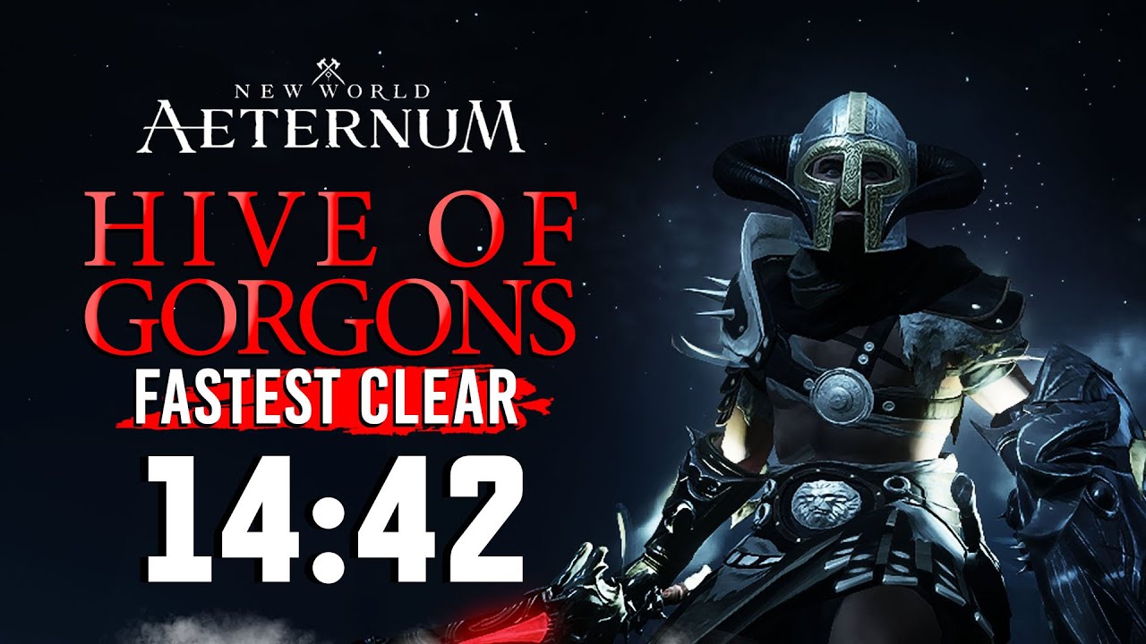 New world Aeternum S9 - Hive Of Gorgons Raid Fastest clear 14:42  - TANK POV