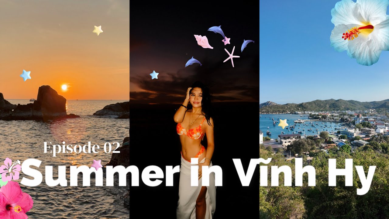 VLOG #2 : Ngắm bình minh ở Vĩnh Hy ˙✧˖🌅📸 ༘ ⋆｡˚| Summer in Vĩnh Hy | part 2 | Ánh Abi