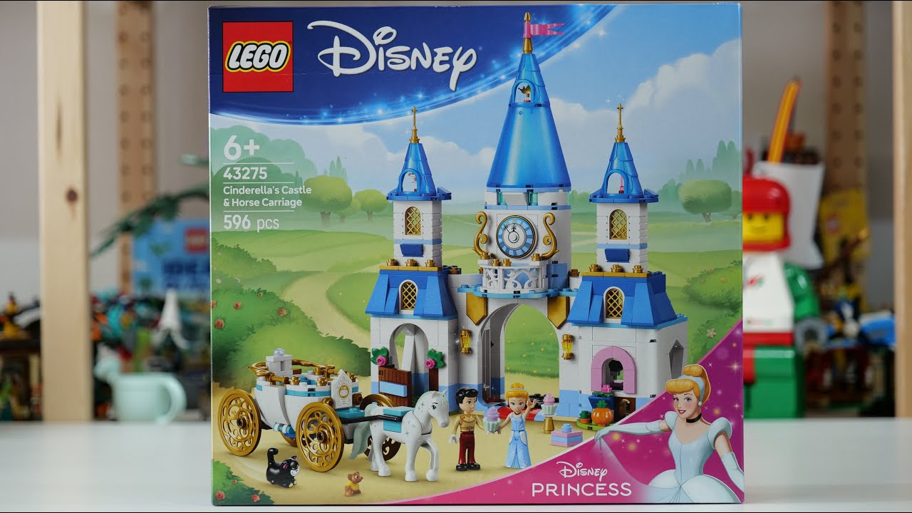 LEGO Disney 43275 Cinderella's Castle & Horse Carriage Speed Build