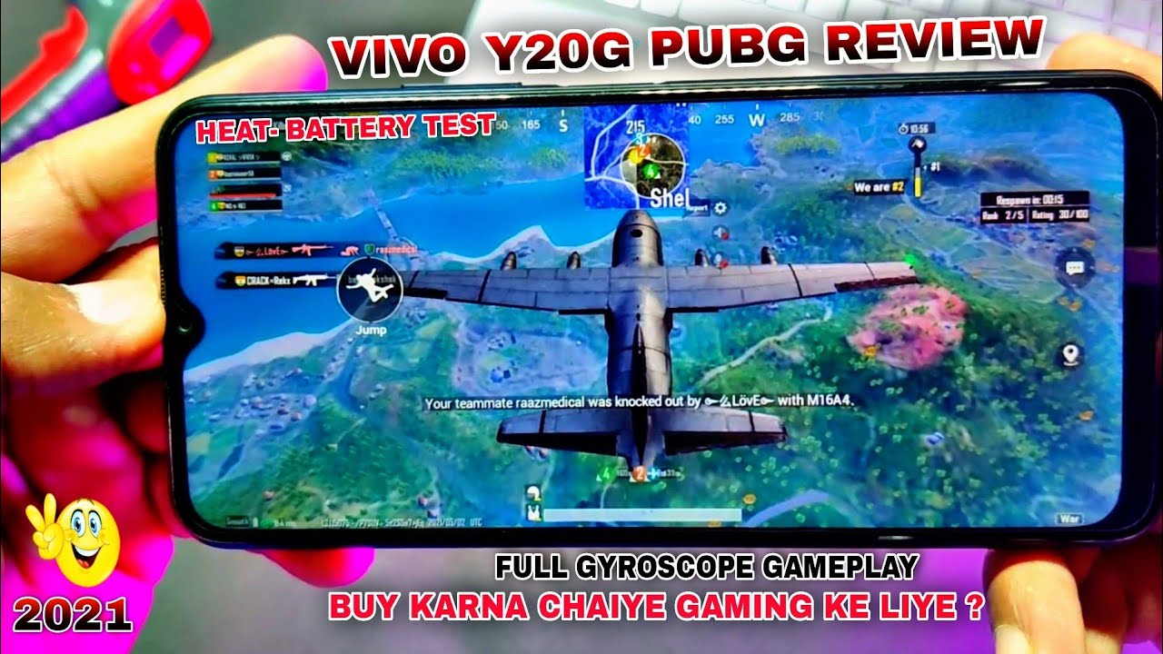 Vivo Y20G Pubg Test High Graphics Settings After Updates 2021| Vivo Y20g Pubg ,Battery & Heat Test |