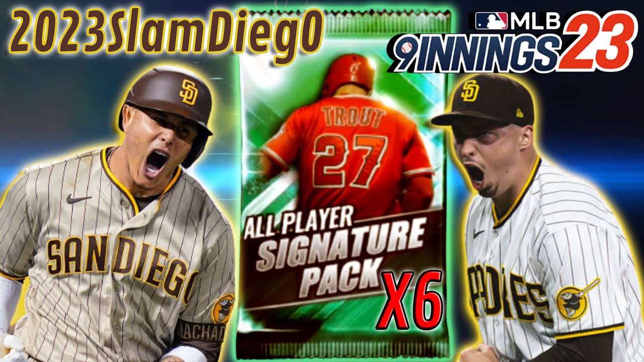 MLB 9 иннингов 23 - ЛУЧШИЕ ПИТЧЕРЫ PADRES С ШЕСТЬЮ ПОДПИСНЫМИ НАБОРАМИ!!!