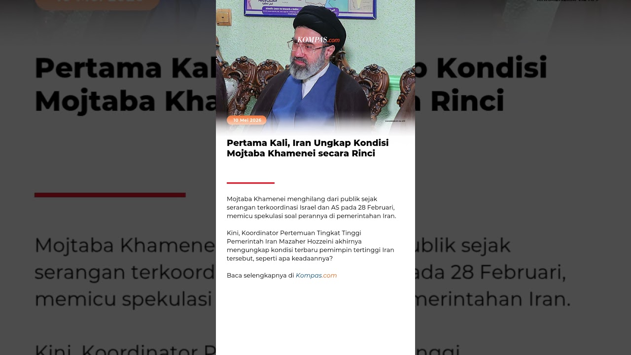 Pertama Kali, Iran Ungkap Kondisi Mojtaba Khamenei secara Rinci