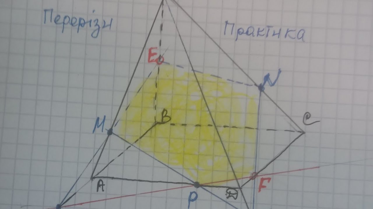©️🔟Кл.6️⃣Побудова перерізів .Практика@стереометрія@Математика