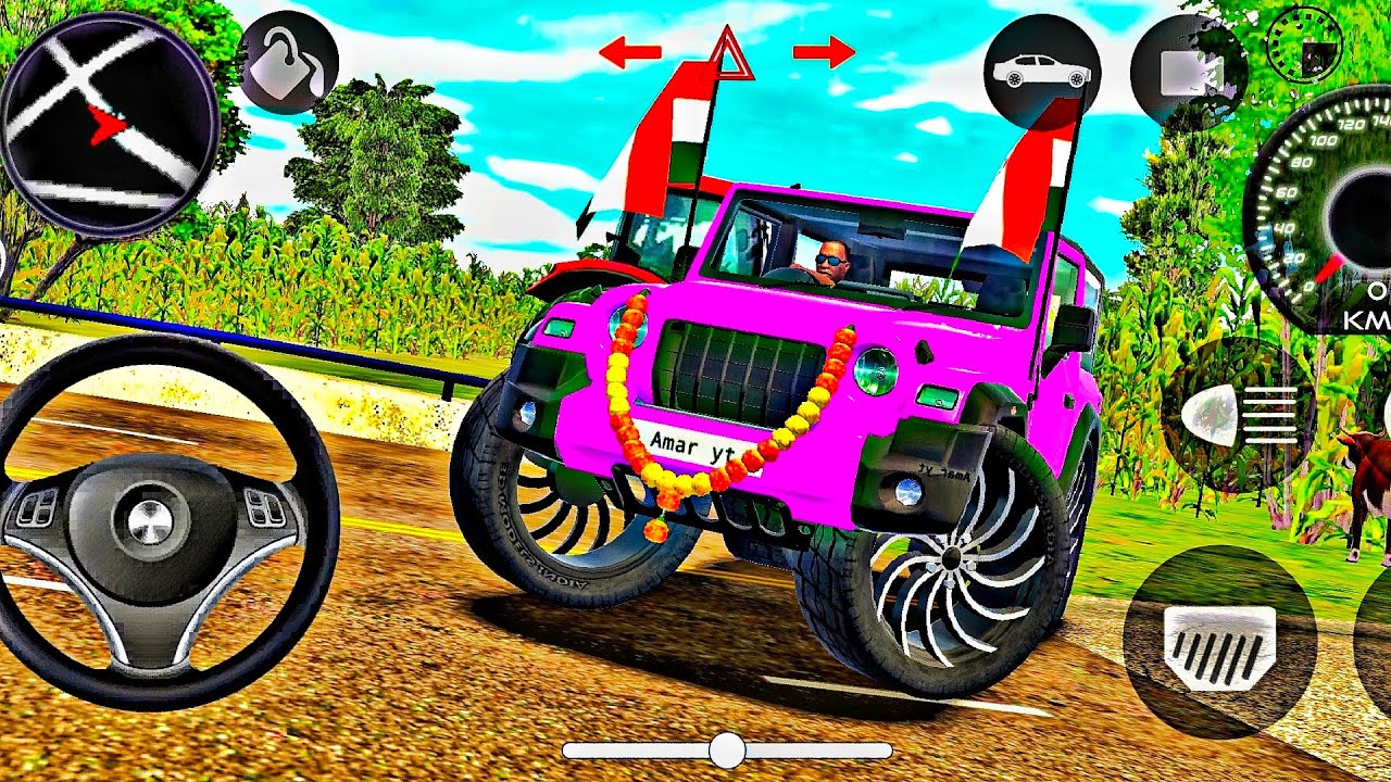 Modified Mahindra Thar Car Games: Indian Cars (Gadi Wala Game) - Car Game Android Gameplay