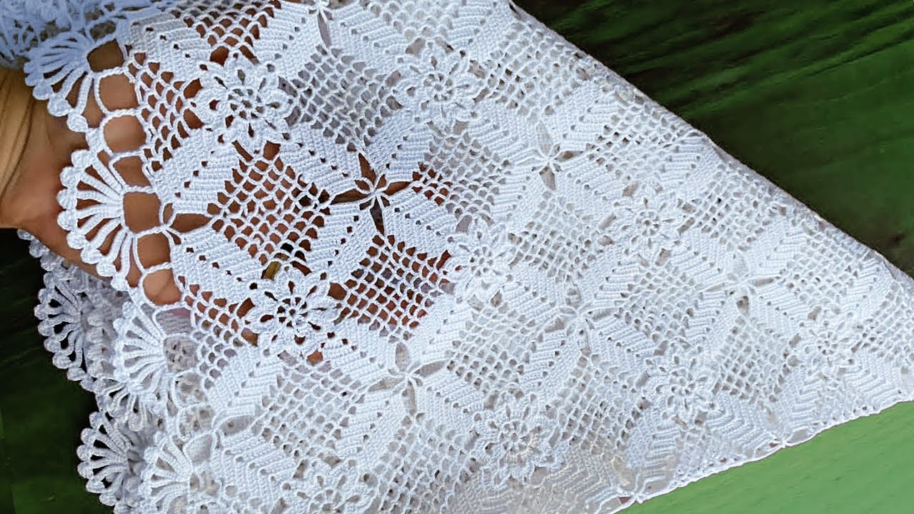 Easy Crochet Tutorial lace Crochet Pattern: Motif + Join Motif + Border
