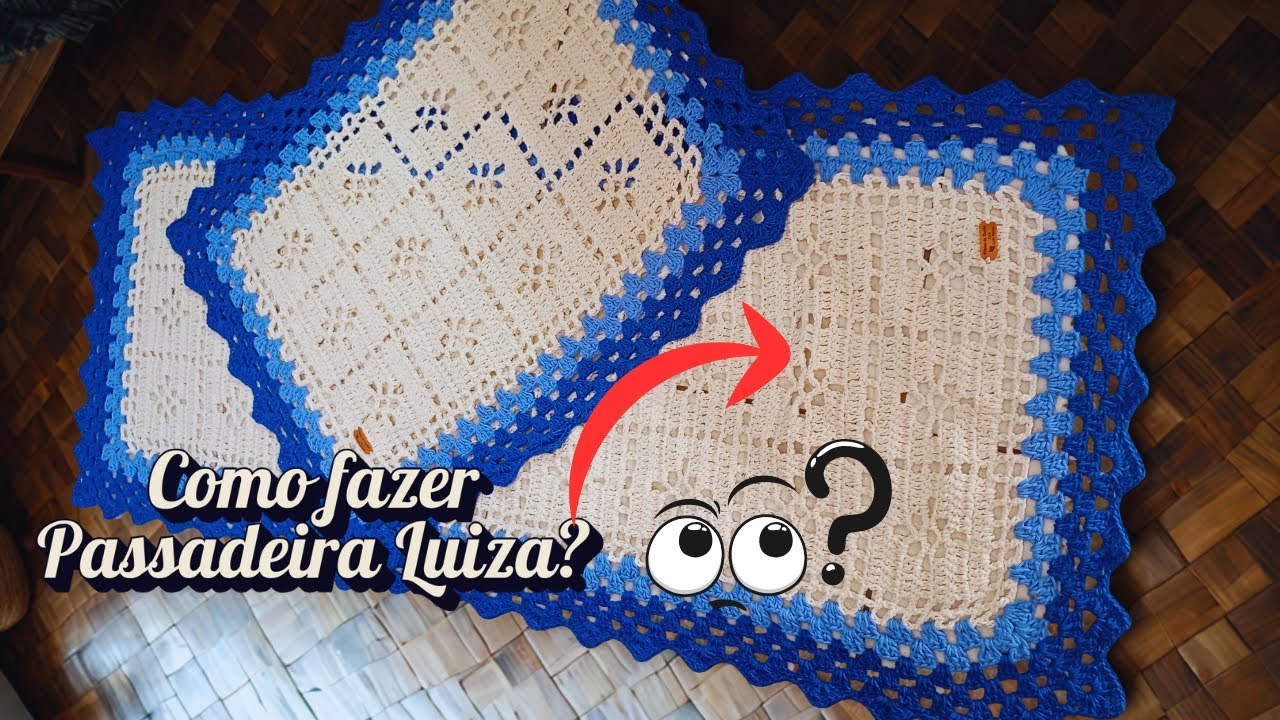 ✨TRANSFORME o Tapete de Crochê em uma PASSADEIRA LUCRATIVA! Fácil e Rápido #crochet ê #passadeira