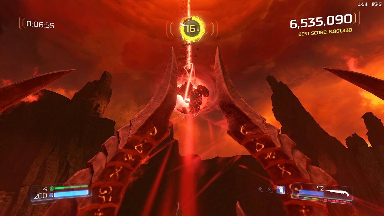 DOOM (2016) Argent D'Nur. Arcade Mode. Ultra Nightmare: Slayer Rank.