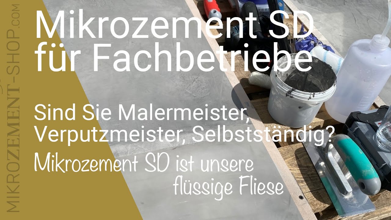 Mikrozement SD sucht Maler-, Verputzermeister in Deutschland/ Österreich - fugenlos Beton Cire!