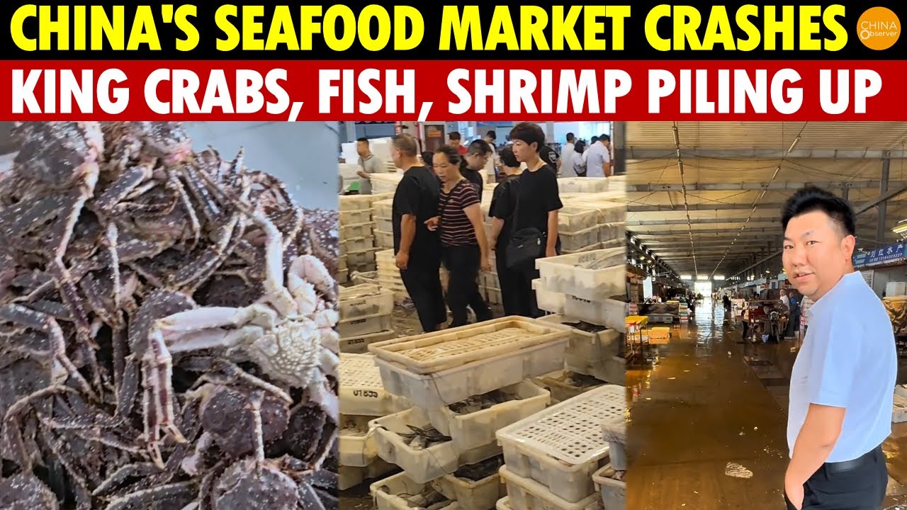 China's Seafood Market Crashes! Free Seafood, No Takers&mdash;King Crabs, Fish, Shrimp Piling Up