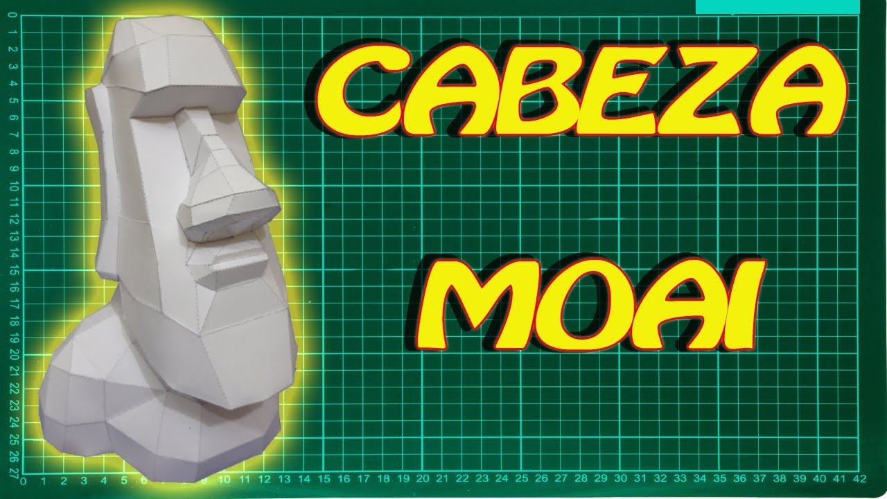 CABEZA MOAI PAPERCRAFT