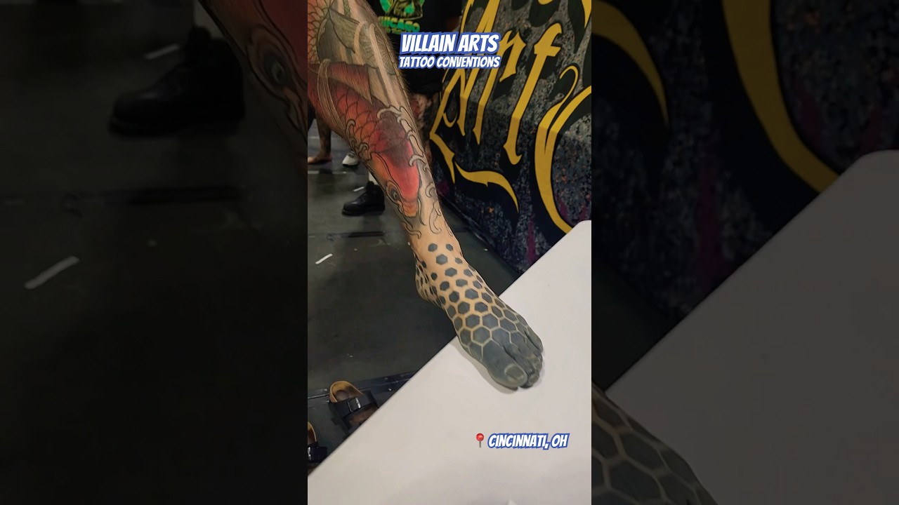💥Crazy FULL foot tattoo!!!💥Would you ever tatto your whole foot?! #tattoos #fyp #shorts