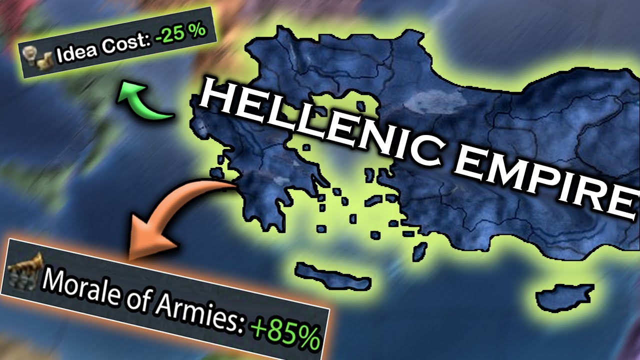 The Hellenic Empire Gets INSANELY OP Modifiers! EU4 Ante Bellum