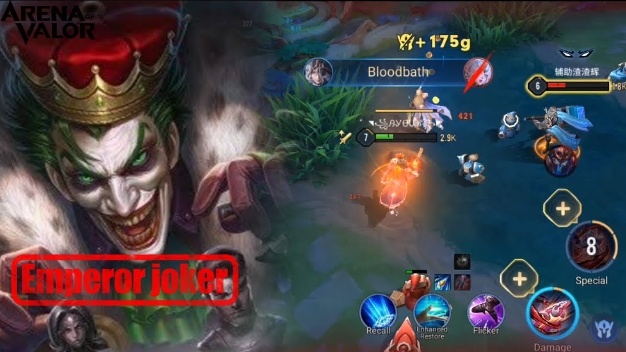 Emperor Joker Stuart MVP Gameplay | Arena of Valor #aov