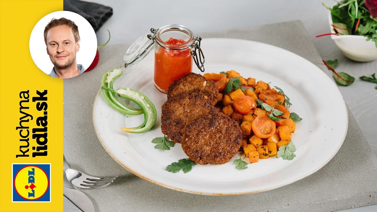 Fašírky s batatmi, koriandrom a pikantnou omáčkou | Marcel Ihnačák | Kuchyňa Lidla