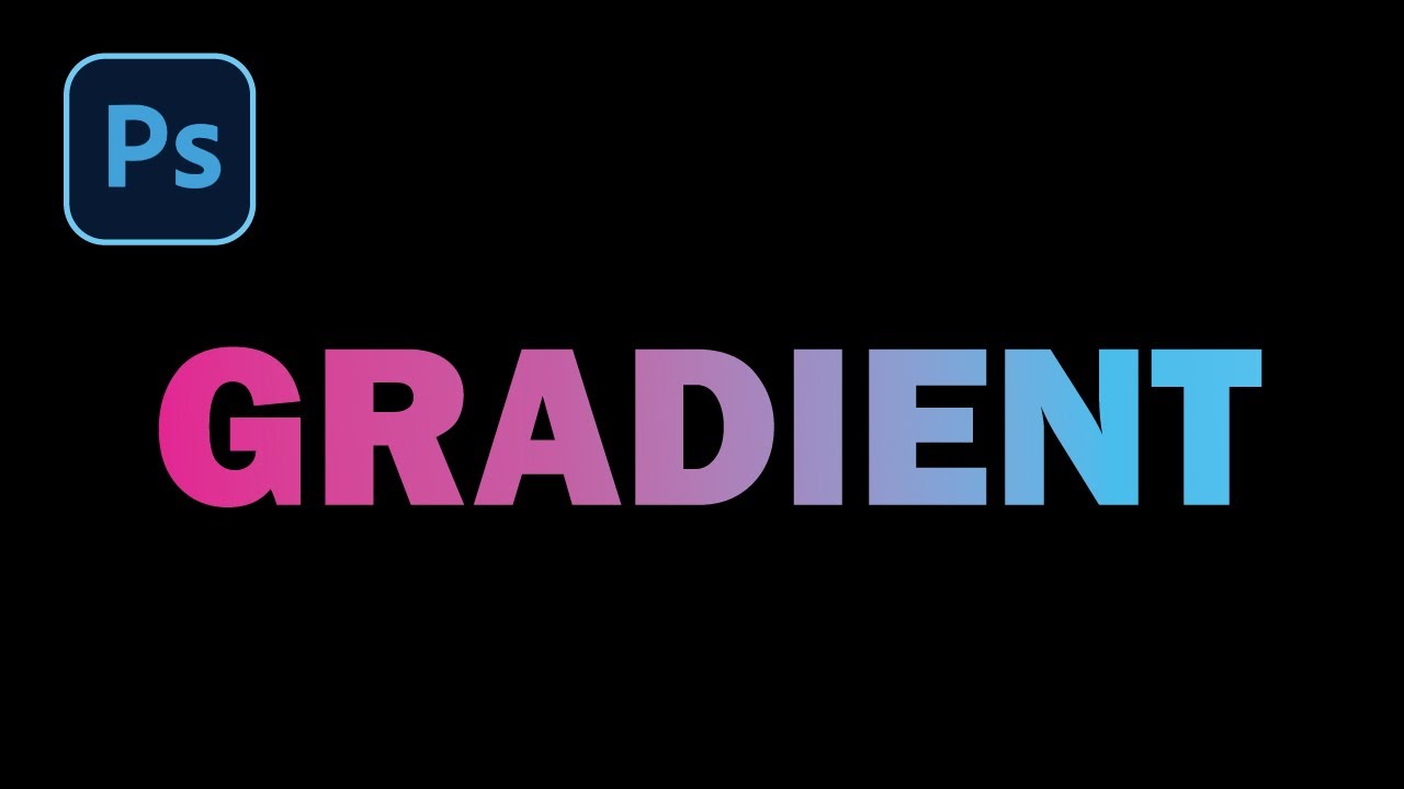 How to create gradient text effect in photoshop | gradient text Photoshop.