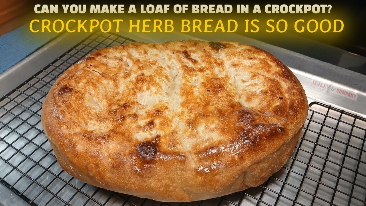 Crockpot Herb Bread Loaf - No Oven Needed