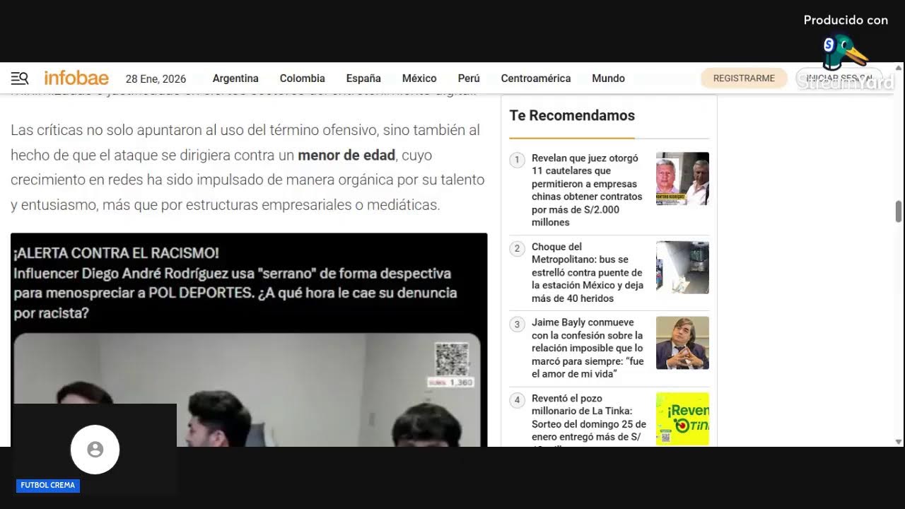 STREAMER GENERA RECHAZO TRAS COMENTARIOS RACISTA CONTRA POL DEPORTES