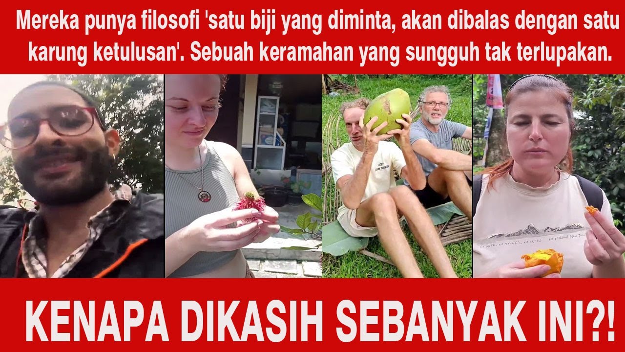Cuma Minta SATU, Dikasih SEKARUNG! Bule Kaget Lihat Baiknya Orang Indonesia!!