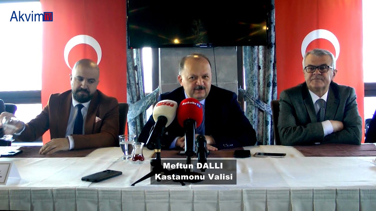 Kastamonu Valisi Meftun Dallı 10 Ocak Çalışan Gazeteciler ve Tv Kuruluşlarının gününü kutladı.