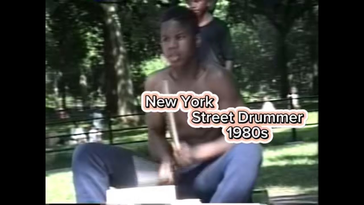 NEW YORK STREET DRUMMER 1980s