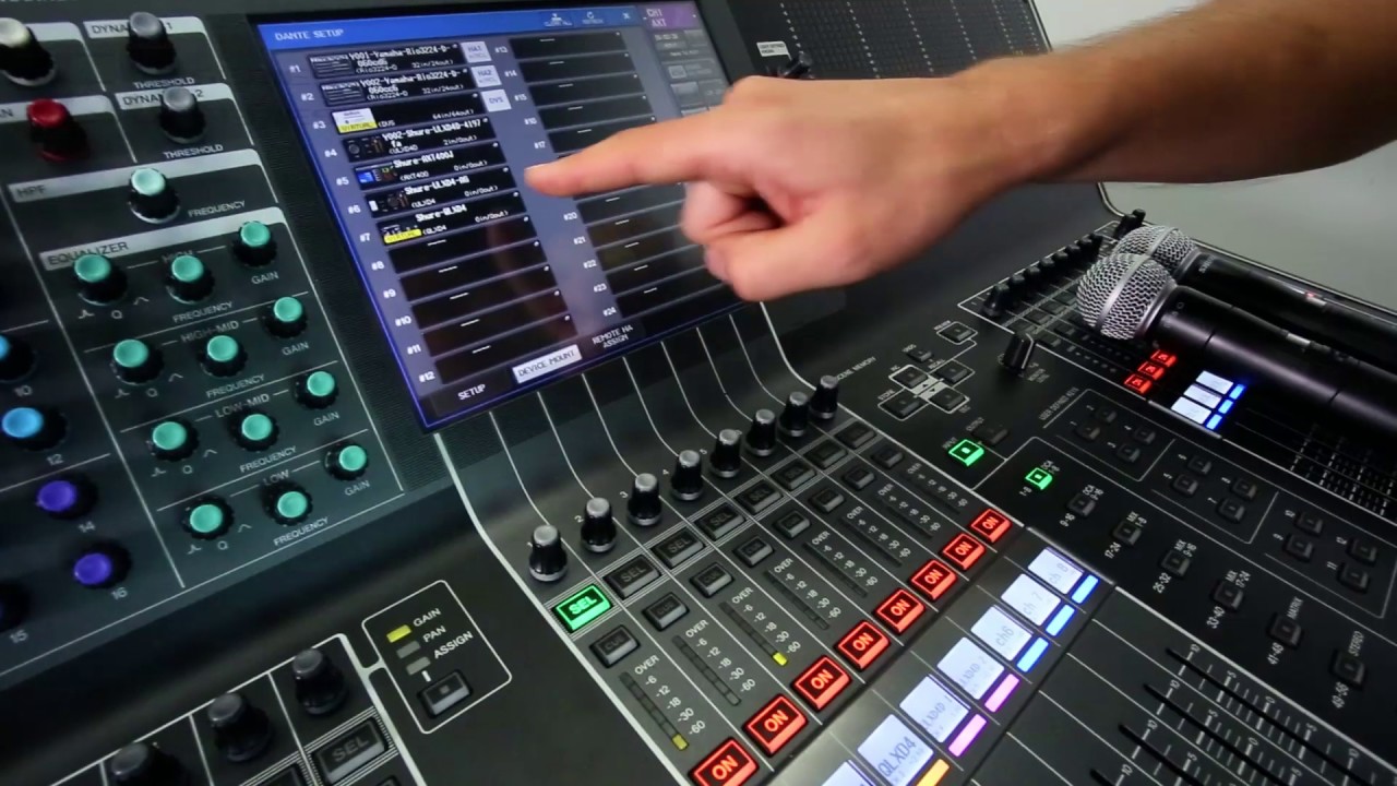 Extra Shure Wireless Support from Yamaha CL/QL V4.1