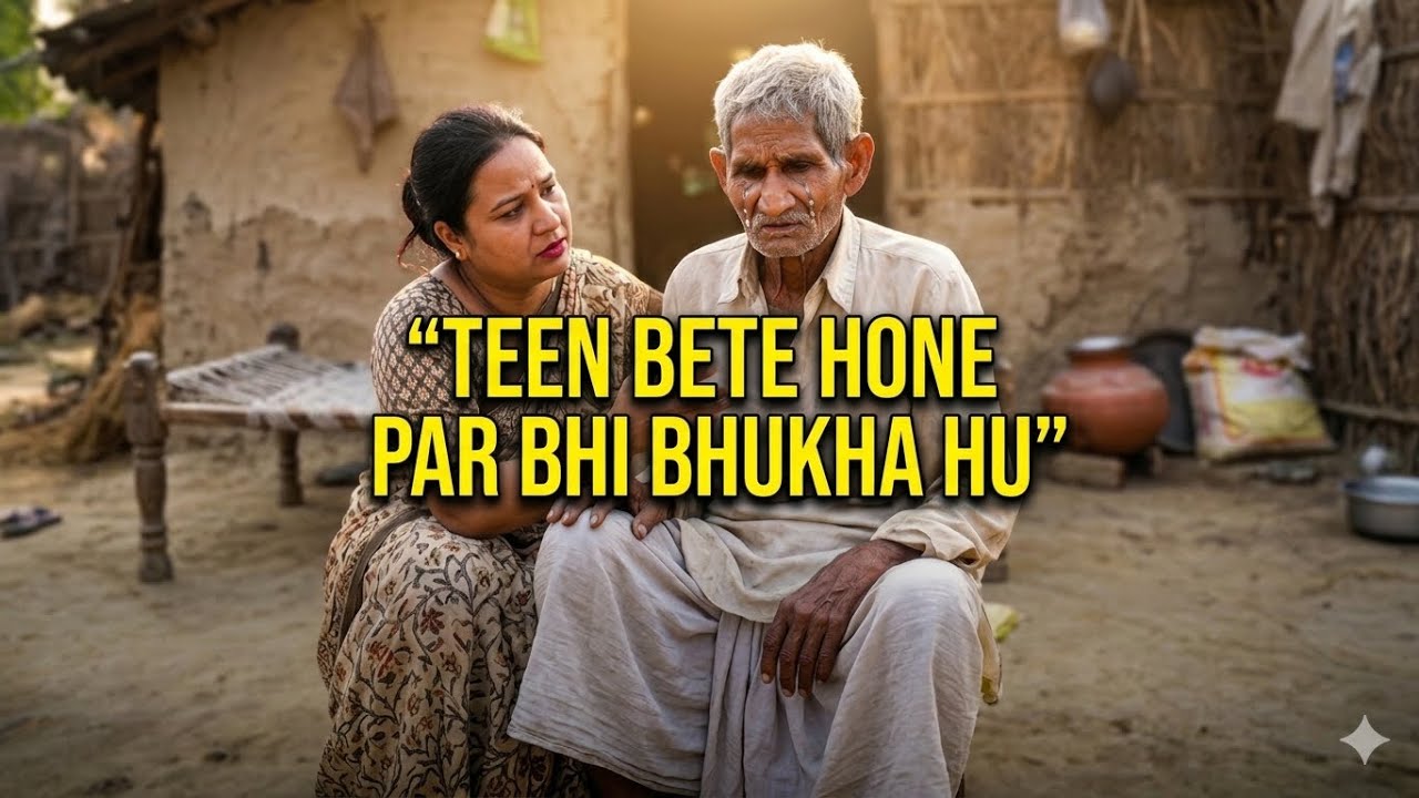 3 बेटे… पर किसी ने बाबा को खाना नहीं दिया 💔 | Emotional Story”। Neha Raj