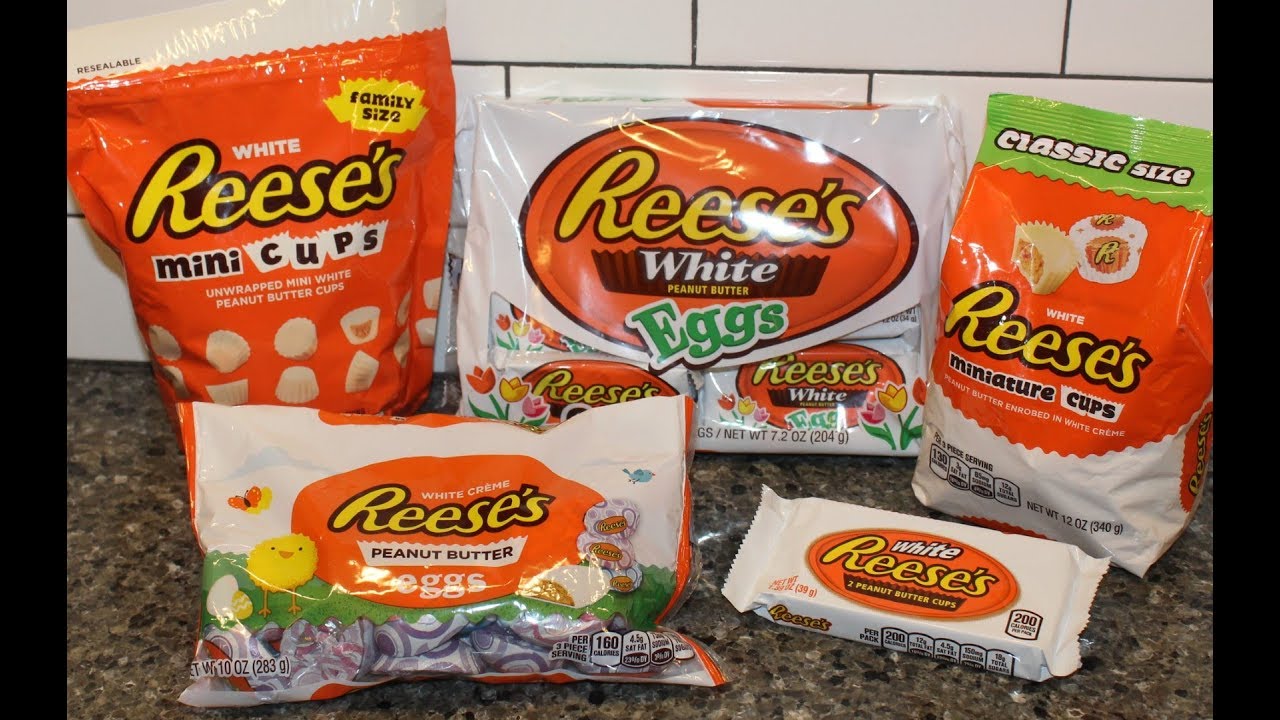 White Reese’s Peanut Butter: Mini Cups, Miniature Cups, Eggs, White Crème Eggs & Cups Review
