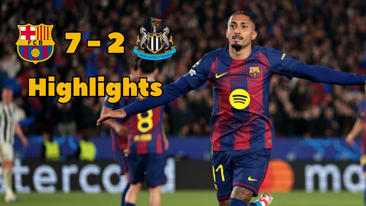 9 Goals Thriller!  Barcelona vs Newcastle 7–2 | Full Match 🔥