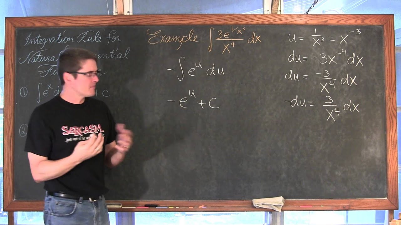 Integration of Natural Exponential Functions Calculus 1 AB