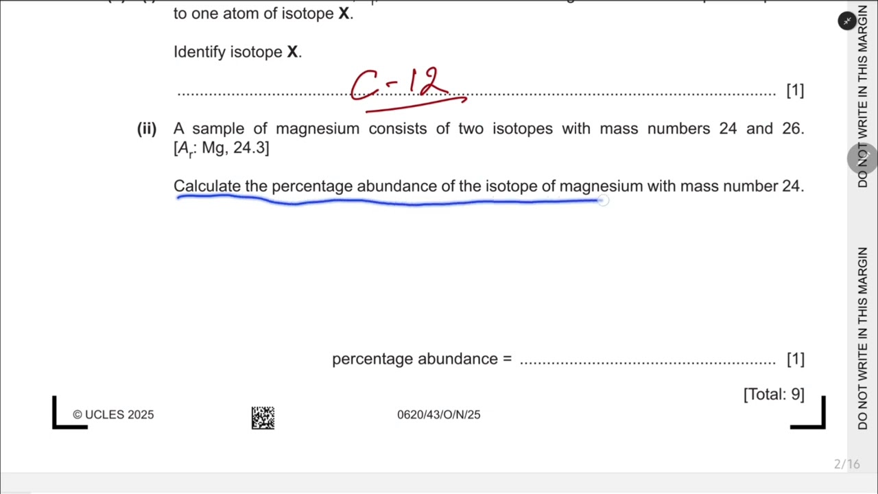Вопросы из экзаменационного задания 4 курса Cambridge IGCSE CHEMISTRY 0620.