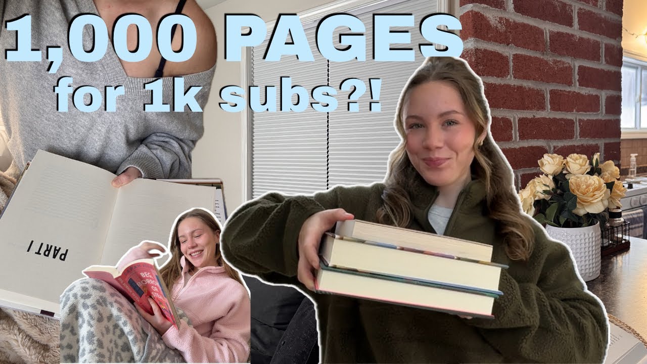 i read 1000 pages in a week to celebrate 1k subscribers!