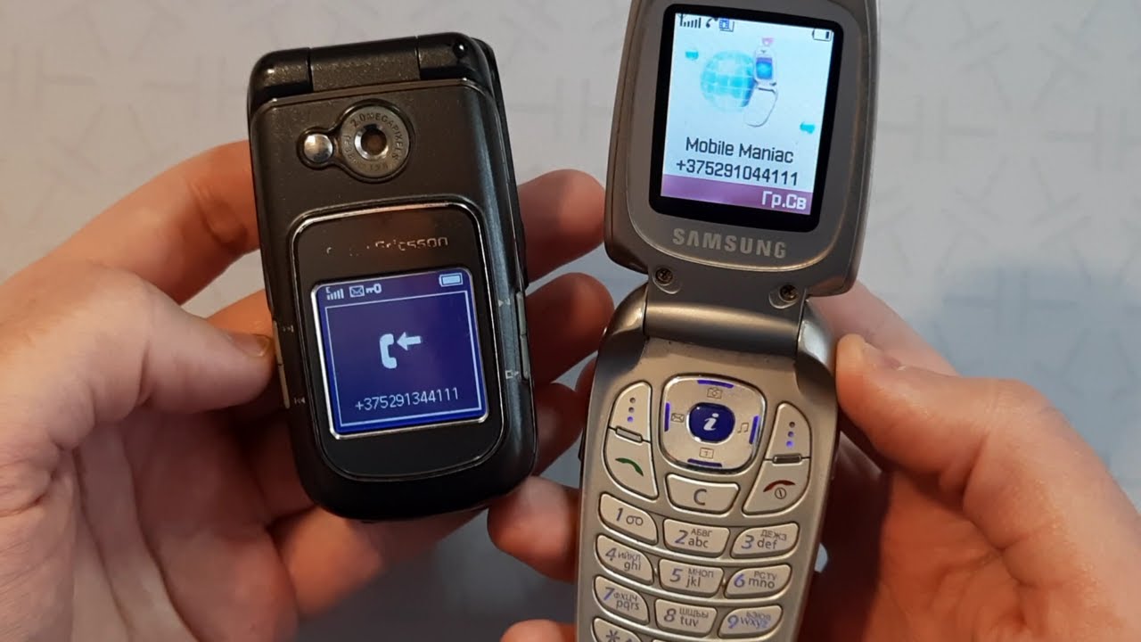 Incoming call & Outgoing call at the Same Time Sony Ericsson Z710 + Samsung SGH-X640