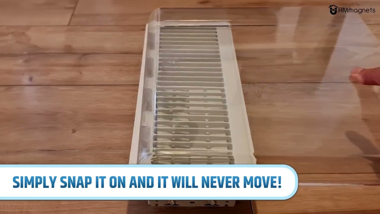 Low Profile Powerful Magnetic Air Vent Extender for Floor Under Furniture - Adjustable (13&rdquo; to 38&rdquo;)