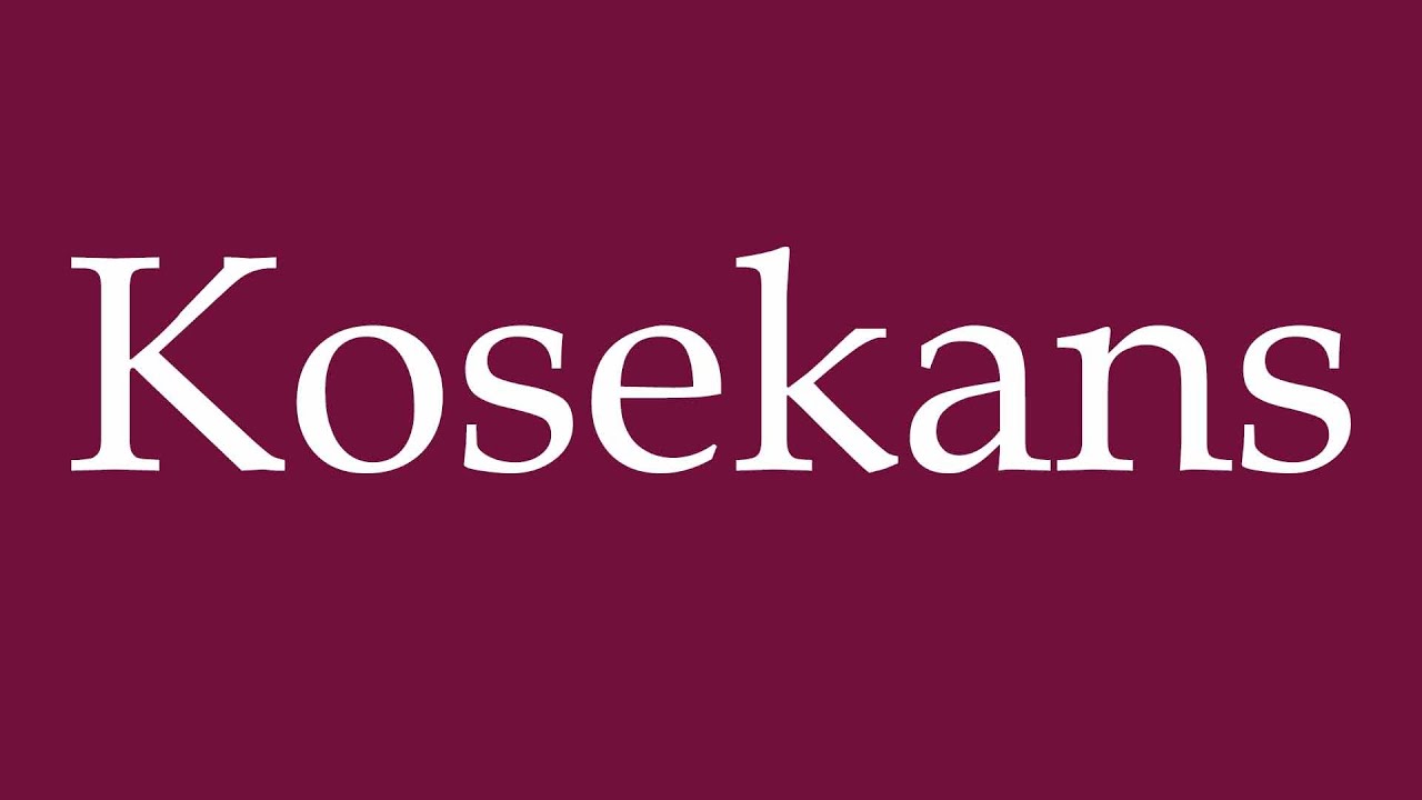 How to Pronounce ''Kosekans'' (Cosecant) Correctly in German
