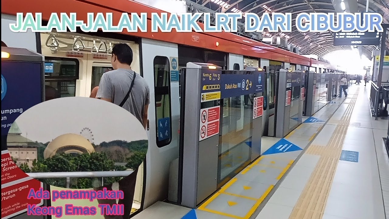Sore Gini enak nya Naik LRT Jabodebek dari stasiun Cibubur/Harjamukti