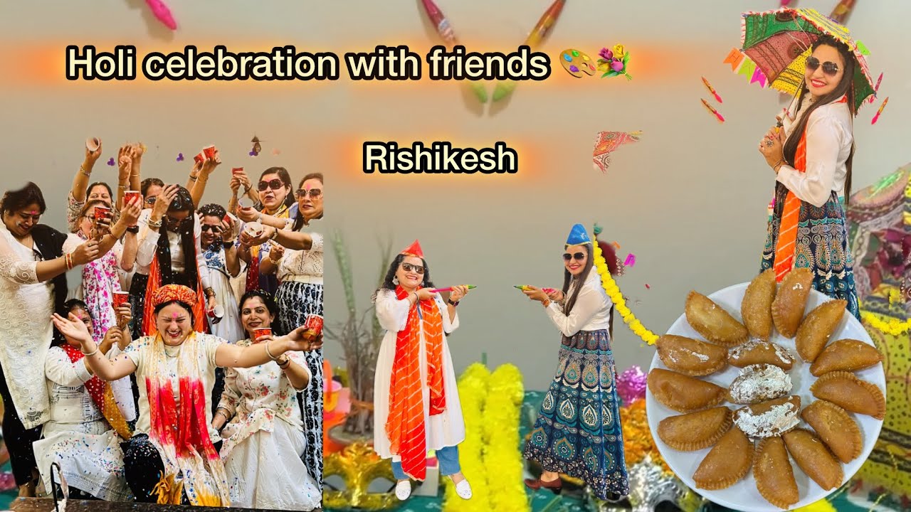 Pre- Holi Celebration  With Friends🎉 | Holi  Party | New Vlog | Rishikesh 