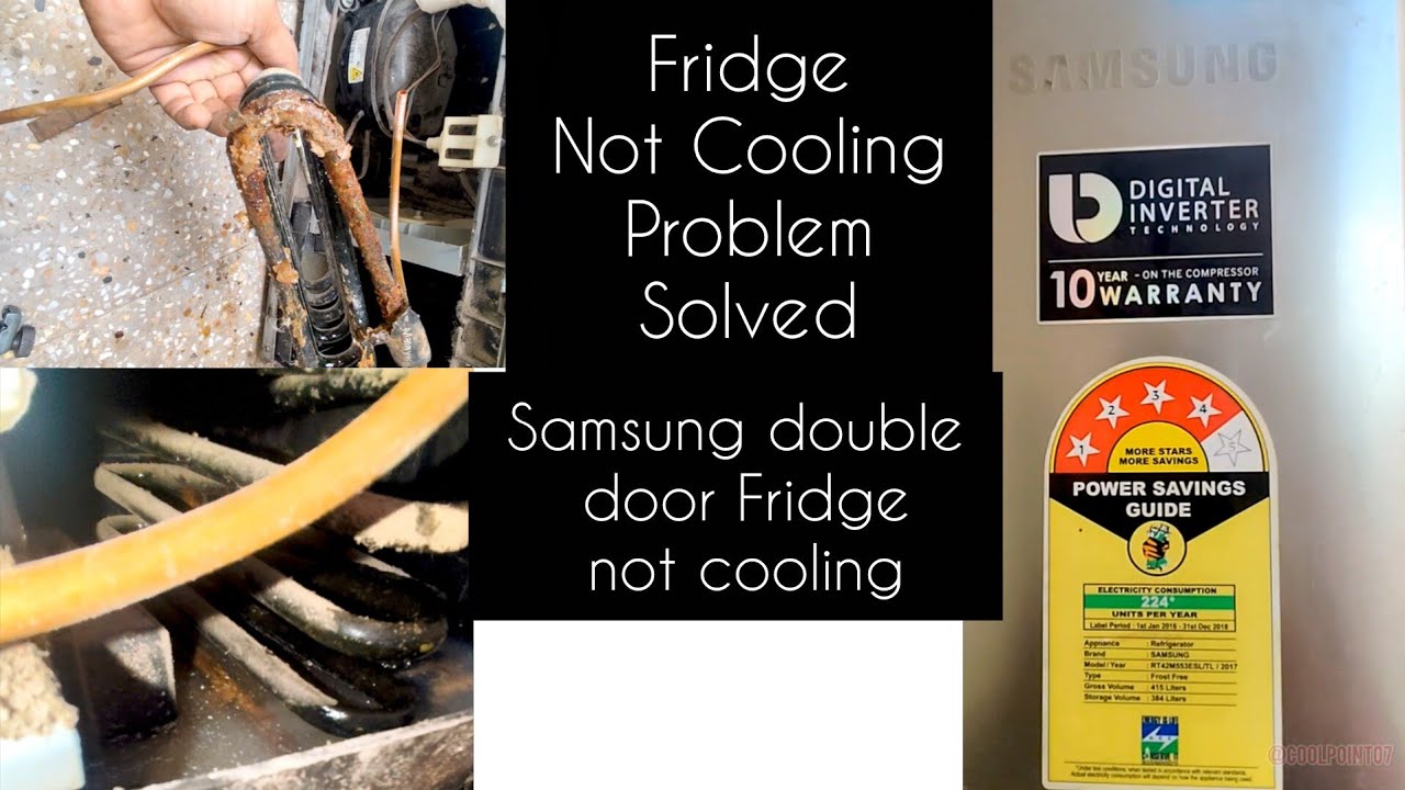 Samsung double door fridge not cooling | Gas leak | @COOLPOINT07 #samsungrefrigerator #gasleakage 
