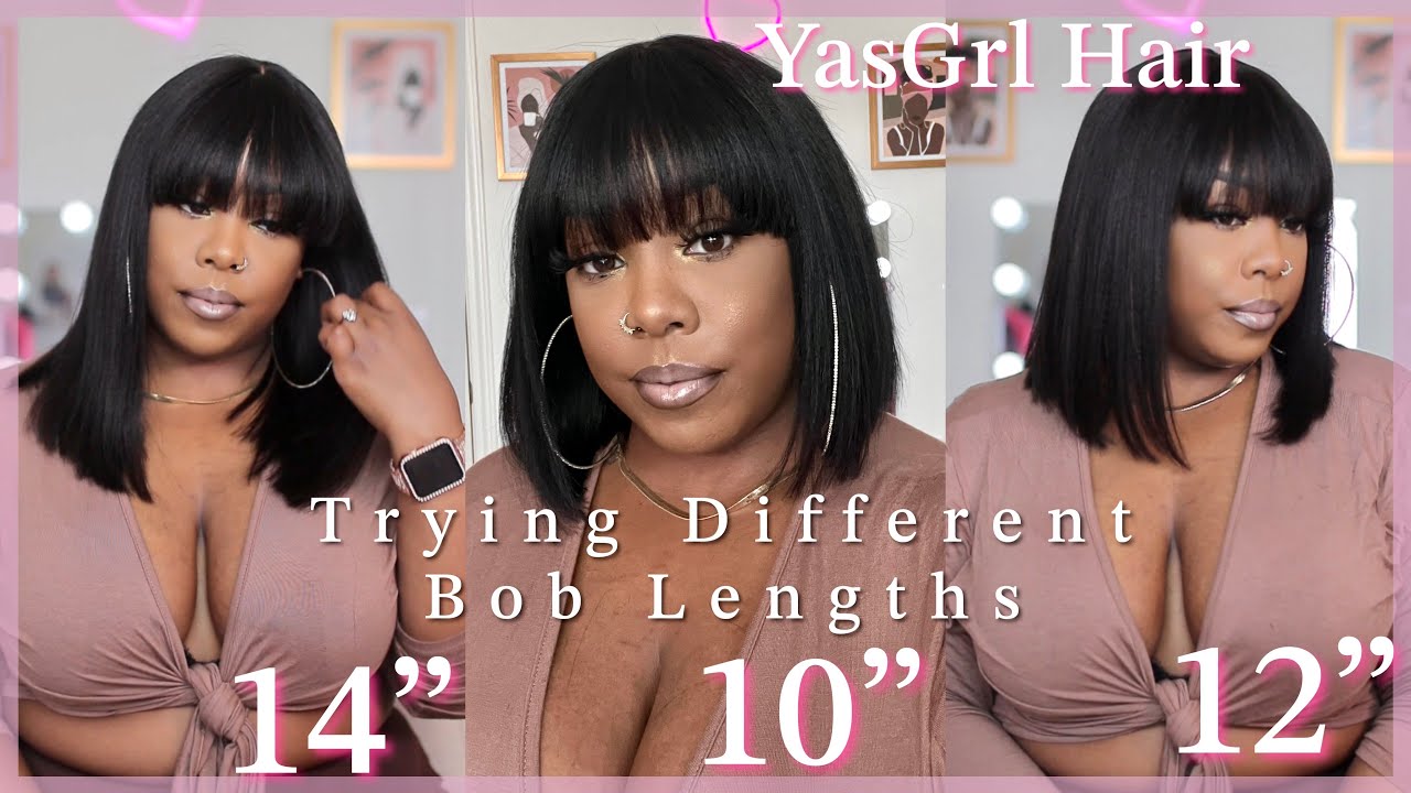 🌸 Testing Out Different Bob Lengths So You Dont Have To! Ft. YasGrl Hair | NIZZY MAC